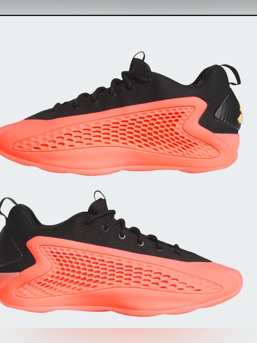 Adidas AE 1 Low Mural Anthony Edwards Basketball Shoes Black Red